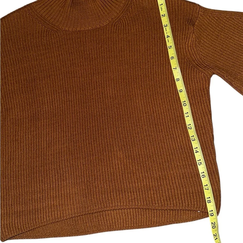 Anthropologie Maeve easy pullover Warm Brown Crew Neck Sweater small - Picture 7 of 7